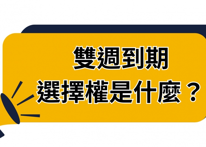 🚦雙週到期選擇權是什麼？