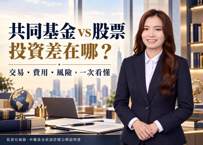 共同基金與股票有什麼不同？從交易、費用到風險的8項比較